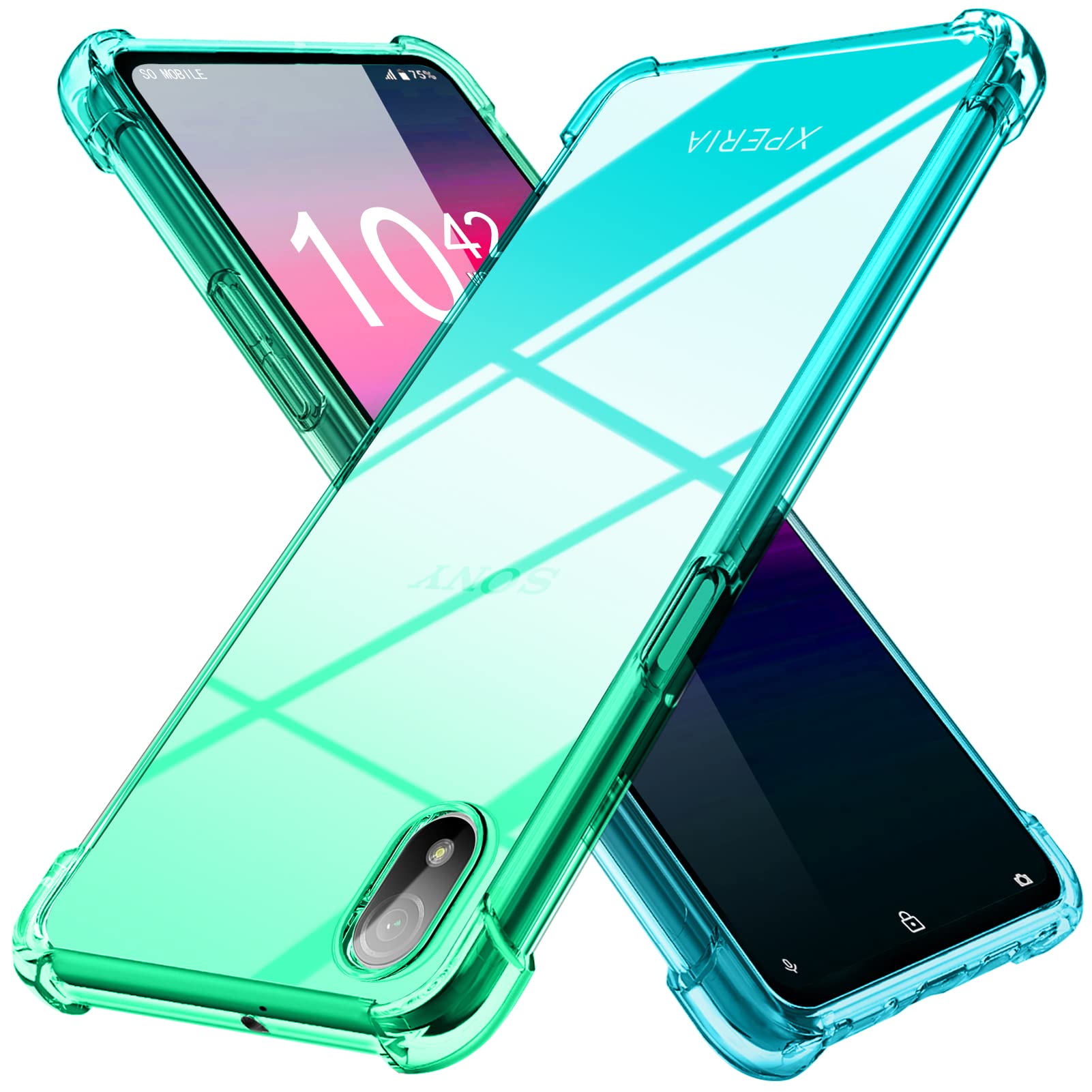 Amazon.co.jp: Xperia ACE III ケース クリア 薄型 グラデーション色